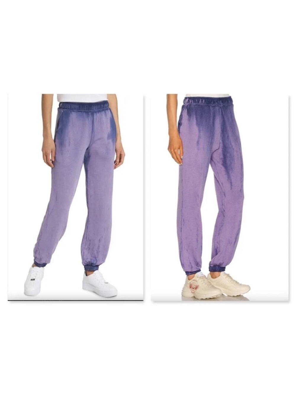 NEW Cotton Citizen Purple Brooklyn Tie Dye Women's 100% cotton Sweatpants Sz Xs